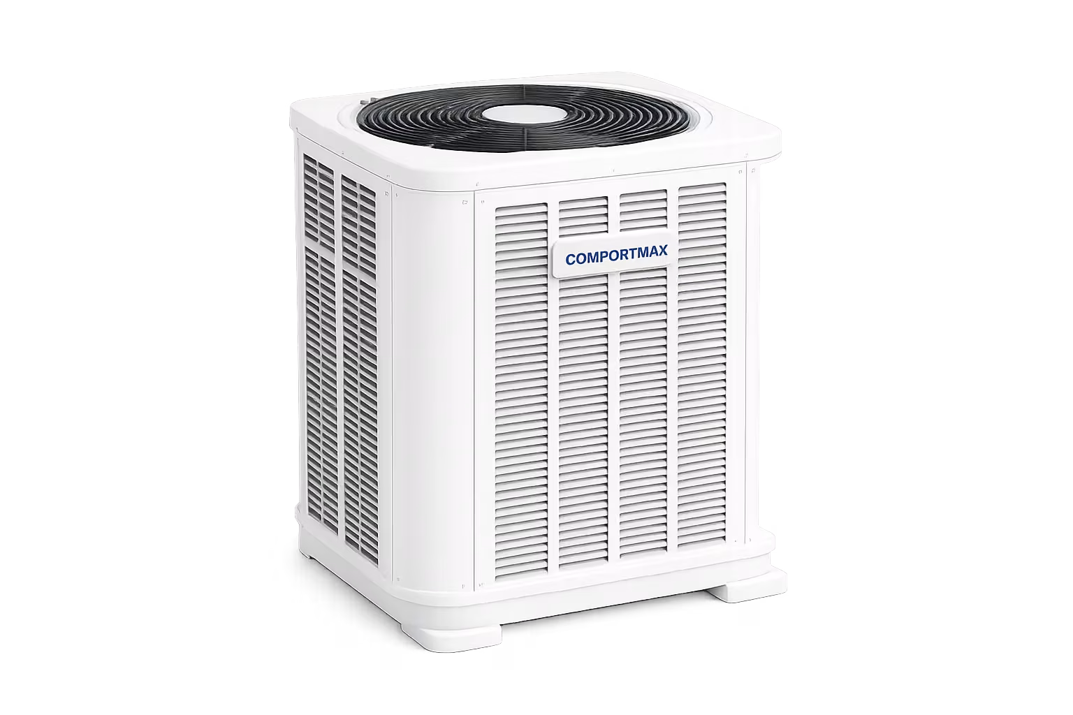AAERO ComfortMax outdoor AC condenser unit installed and maintained by an AAERO technician at a Marin County home