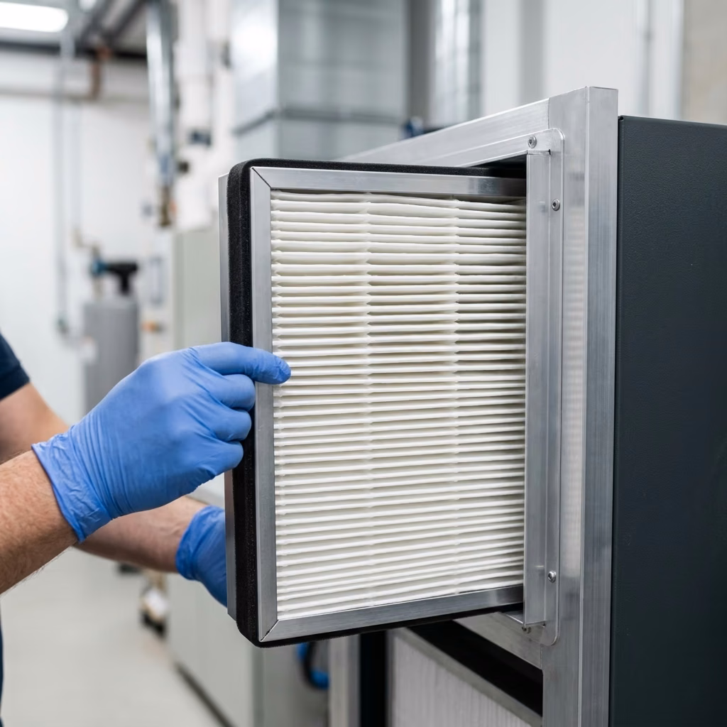 HEPA air filter replacement for indoor air quality in a Rohnert Park home